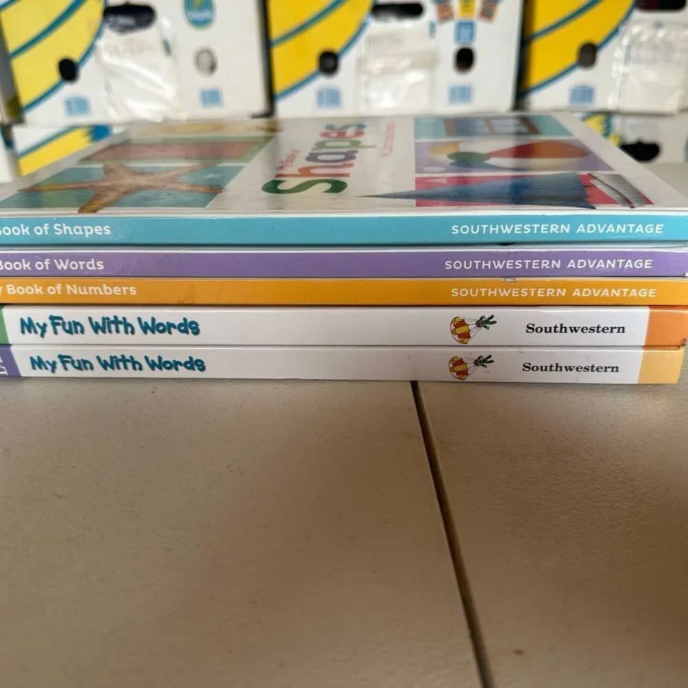 A-Z My Fun Words an Shapes, Numbers , And Words, Educational Book Set